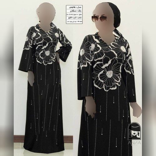 ماکسی زنانه مدل فانوس جنس کرپ دالقیچ سایز ۱ تا ۲