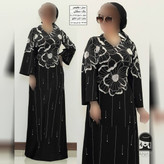 ماکسی زنانه مدل فانوس جنس کرپ دالقیچ سایز ۱ تا ۲
