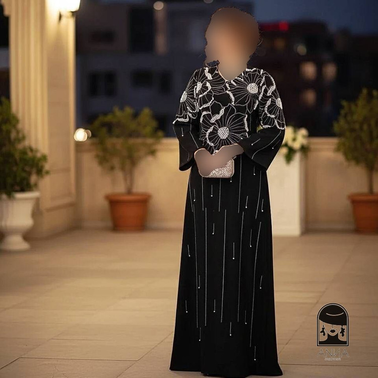 ماکسی زنانه مدل فانوس جنس کرپ دالقیچ سایز ۱ تا ۲