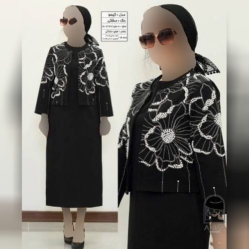 سارافون مدل گیسو کت و بیگ جنس سوپر مازراتی و آستر سایز ۴ تا ۶