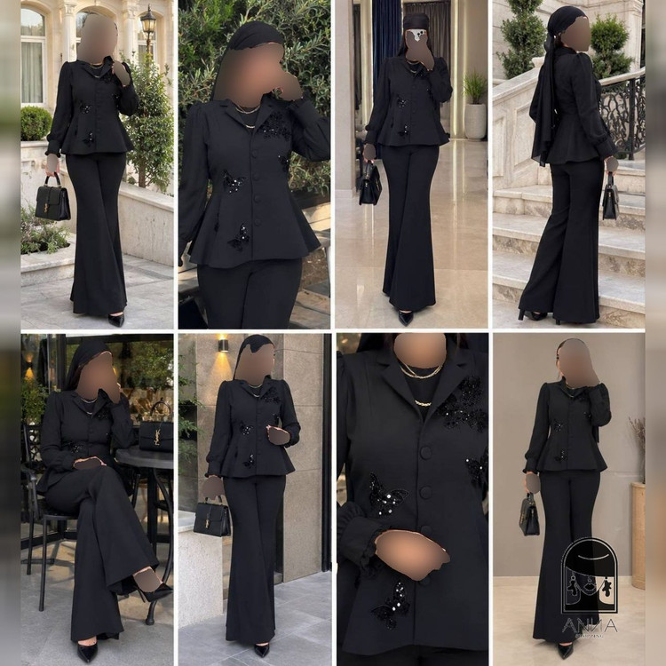 ست کت شلوار زنانه مدل شیما جنس مازراتی سایز ۱ تا ۴