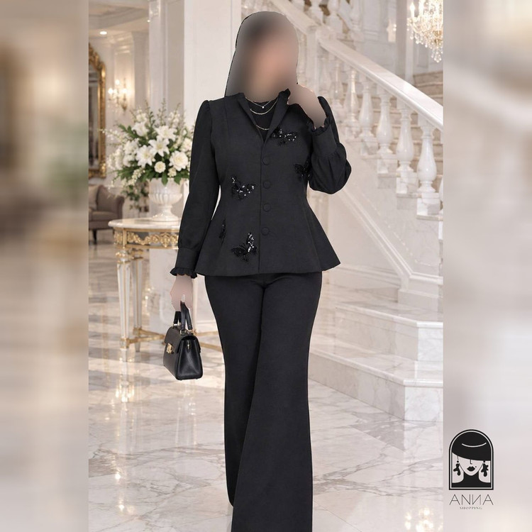 ست کت شلوار زنانه مدل شیما جنس مازراتی سایز ۱ تا ۴