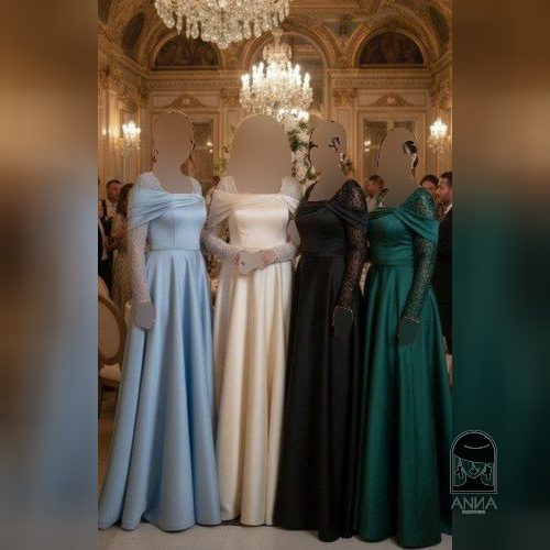 ماکسی زنانه مدل رژین جنس ساتن آمریکایی سایز ۱ تا ۴