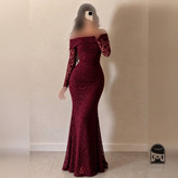لباس مجلسی زنانه بلند تمنا