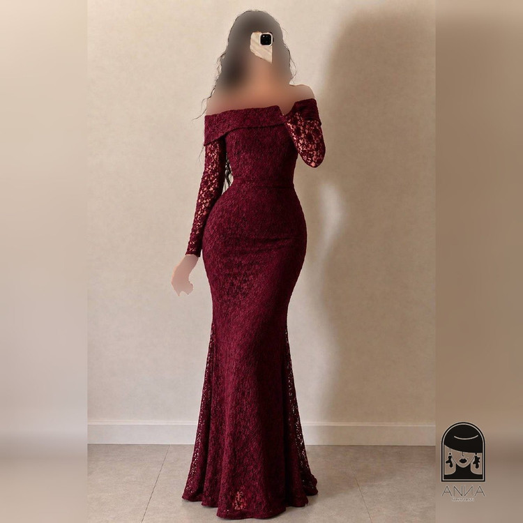 لباس مجلسی زنانه بلند تمنا