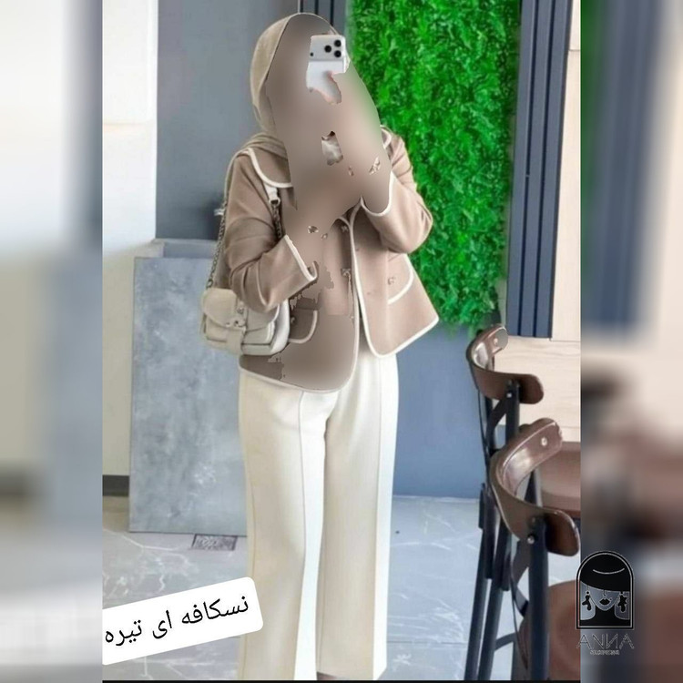 ست کت شلوار زنانه مدل المیرا جنس مازراتی فری سایز