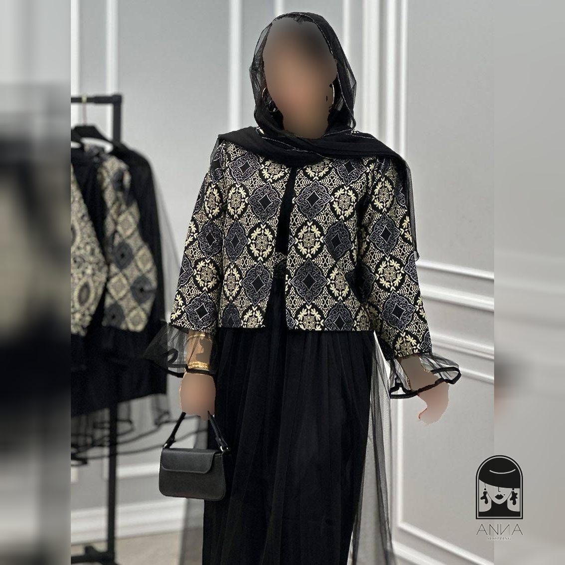 ست کت دامن زنانه مدل نازپری جنس کت تافته فری سایز 38 46