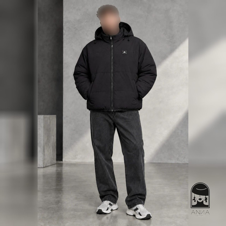 کاپشن مردانه مدل باکسی جنس برزنتی ضخیم سایز ۲ تا ۳