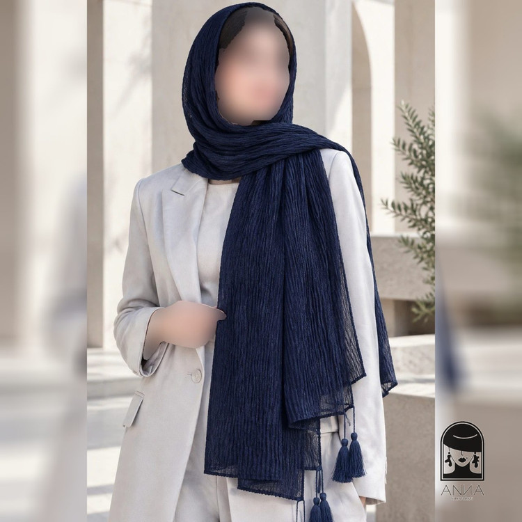 شال مدل پلیسه براشکا جنس پلیسه سایز 200 60