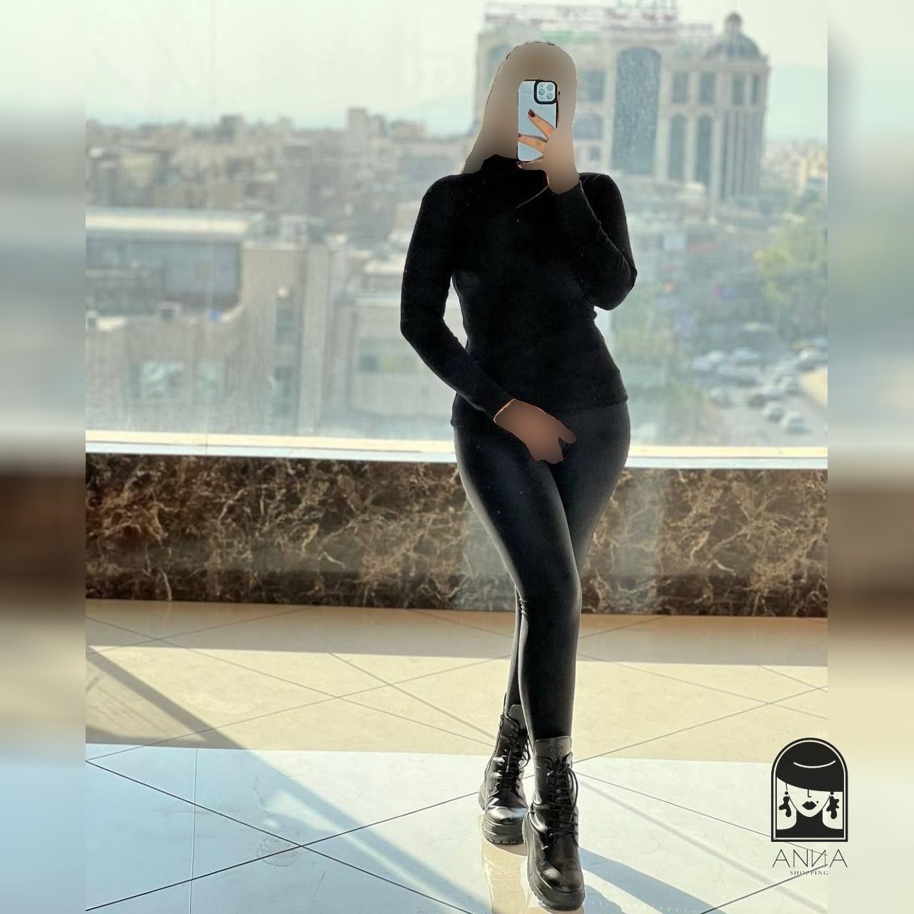 بلوز زنانه مدل بلور یقه اسکی جنس فانریپ کبریتی فری سایز 36 تا 42