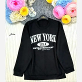 سویشرت زنانه NEW YORK جنس دورس سه نخ تو کرک پاییزه و زمستانه فری سایز