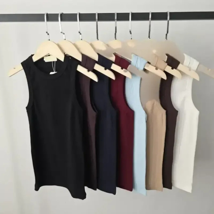تاپ یقه گرد قد 60 بیسیک جنس فانریپ نخ پنبه فری سایز