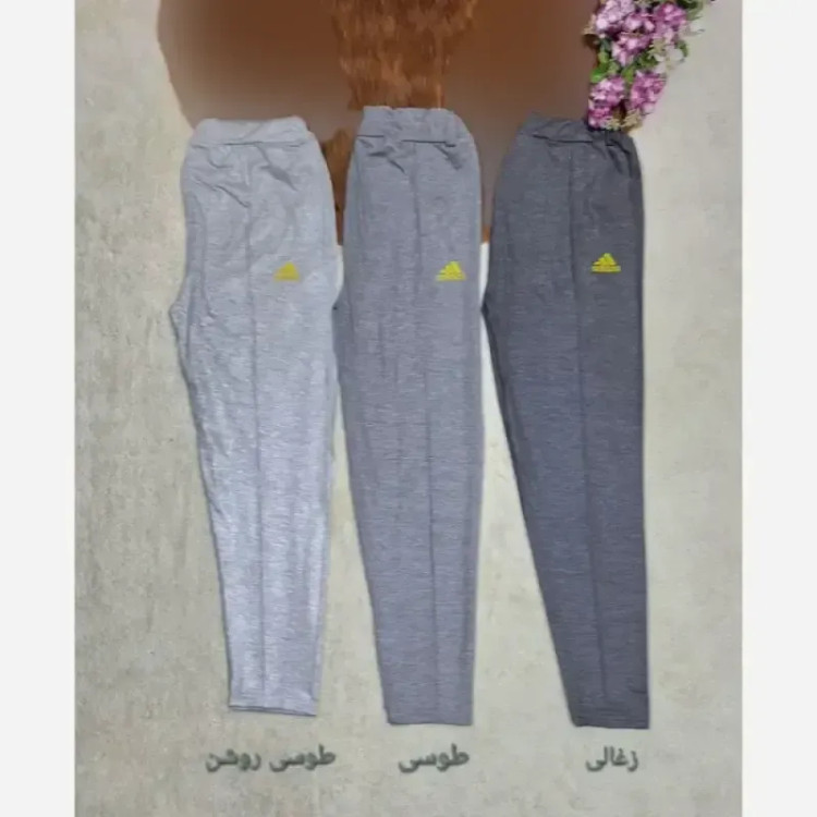 شلوار اسلش ورزشی و خانگی گلکسی پنبه ملانژ فری سایز