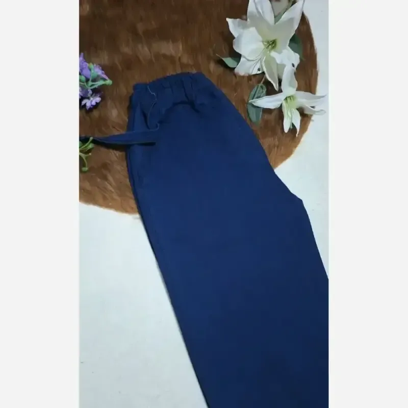 شلوار بگ جین نیل ترک وارداتی درجه یک کمر کش رنگ بندی متنوع سایز 1 تا 4