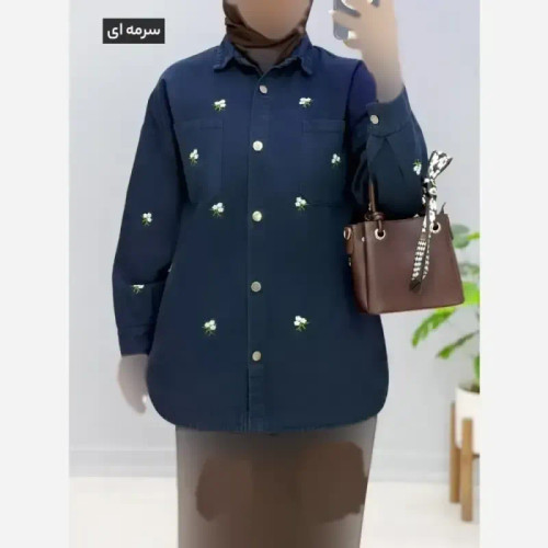 مانتو پاییزه ماهلین جنس کتان ضخیم سایز 38 تا 48