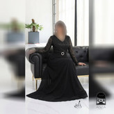 لباس مجلسی زنانه بلند پوشیده مدل چیچک