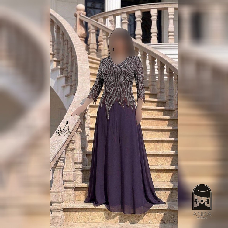 لباس مجلسی زنانه ماکسی مدل دلبر