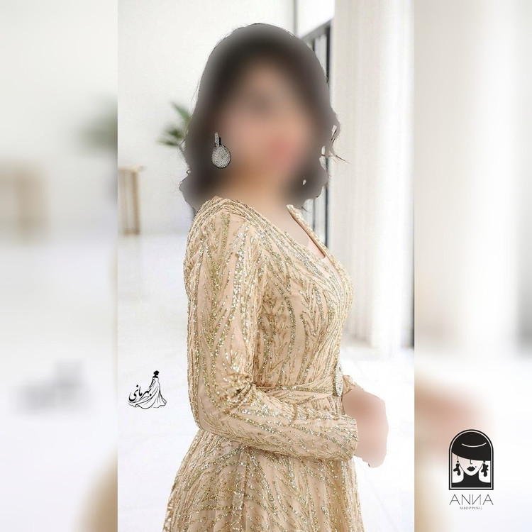 لباس مجلسی زنانه بلند پوشیده مدل پریزاد