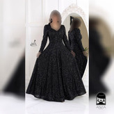 ماکسی زنانه مدل سارا جنس دانتل چمنی سایز ۱ تا ۵