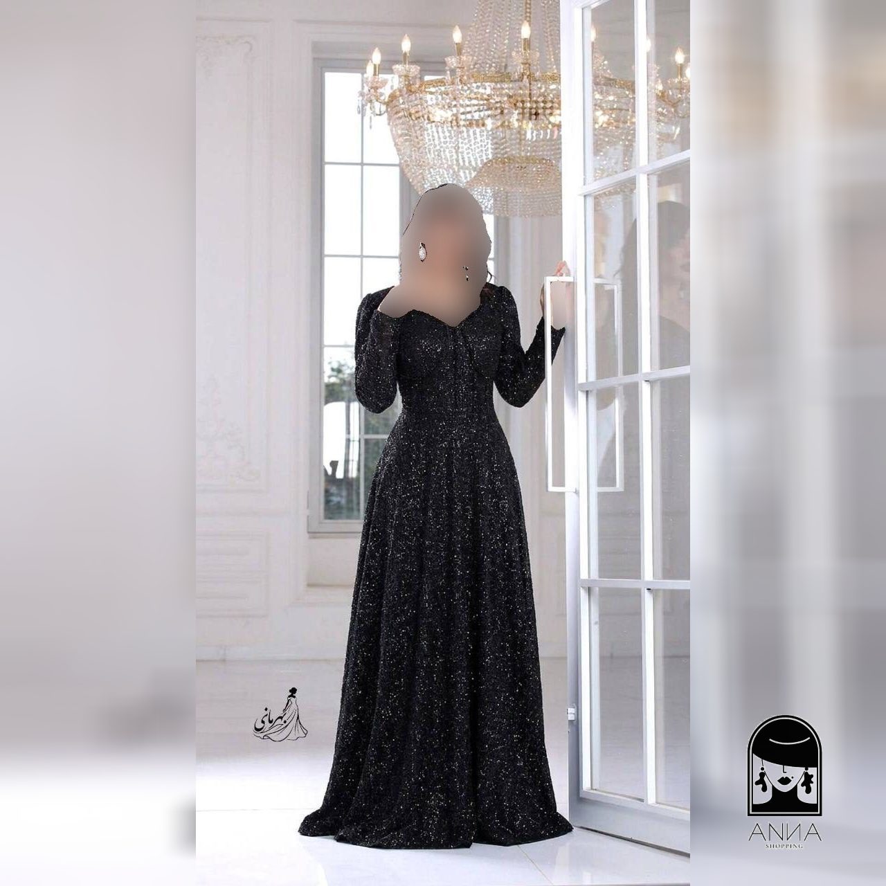 ماکسی زنانه مدل سارا جنس دانتل چمنی سایز ۱ تا ۵