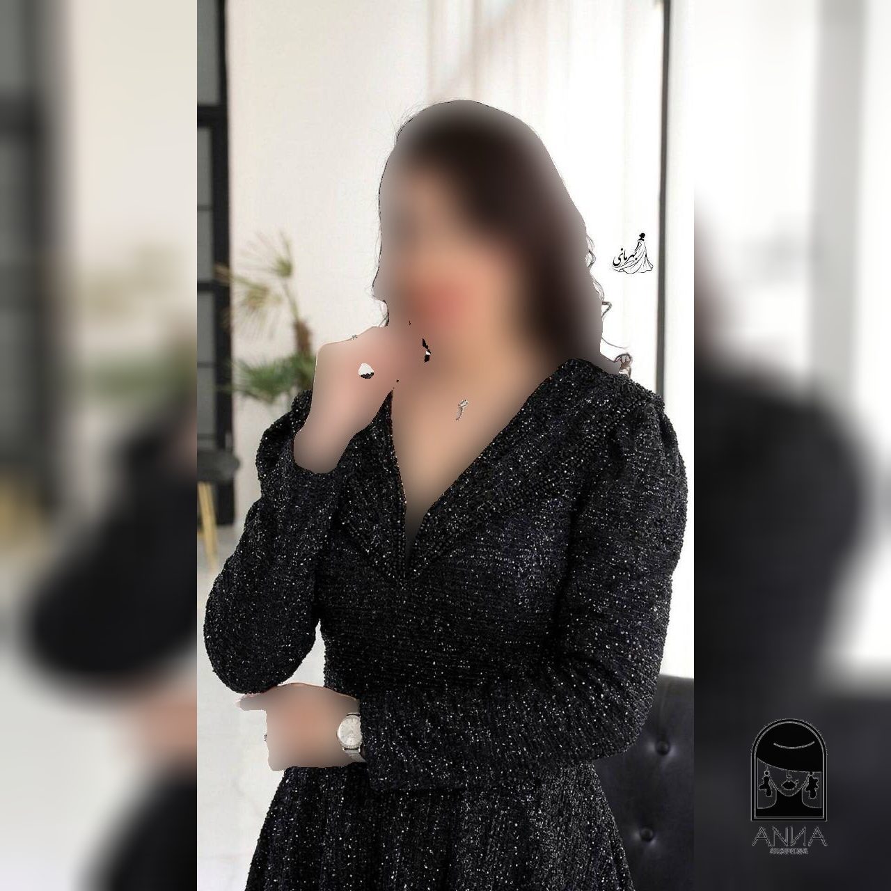 لباس مجلسی زنانه بلند مدل سایه پوشیده زیبا پرفروش