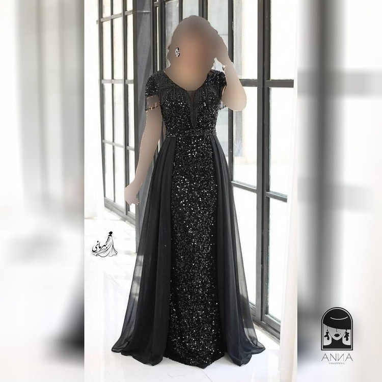 لباس مجلسی زنانه بلند پوشیده نامزدی عقدی فرمالیته مزون دوز مدل آنا مدل تابان موجودیش فوله عزیزان با ضمانت مرجوعی حتی سلیقع ای