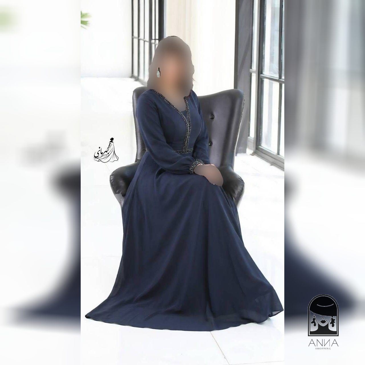 لباس مجلسی زنانه پوشیده دیزاین شده با کار دست