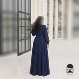 لباس مجلسی زنانه پوشیده دیزاین شده با کار دست