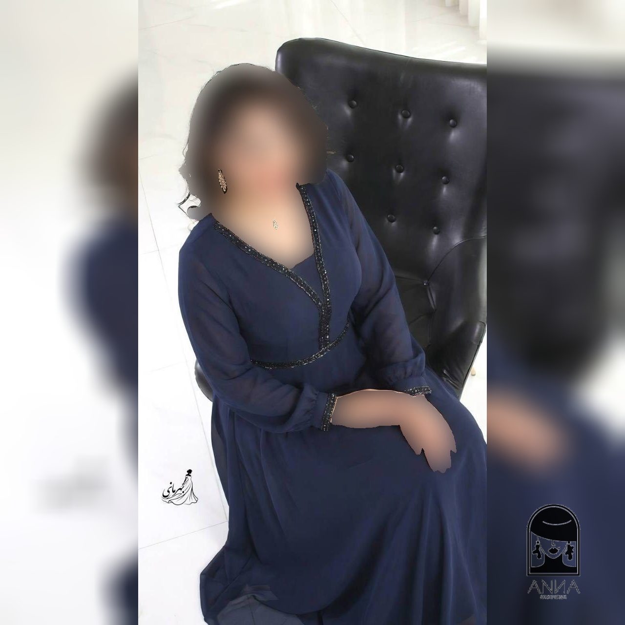 لباس مجلسی زنانه پوشیده دیزاین شده با کار دست