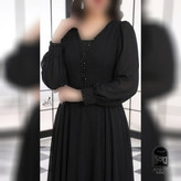 لباس مجلسی زنانه پوشیده دیزاین شده با کار دست