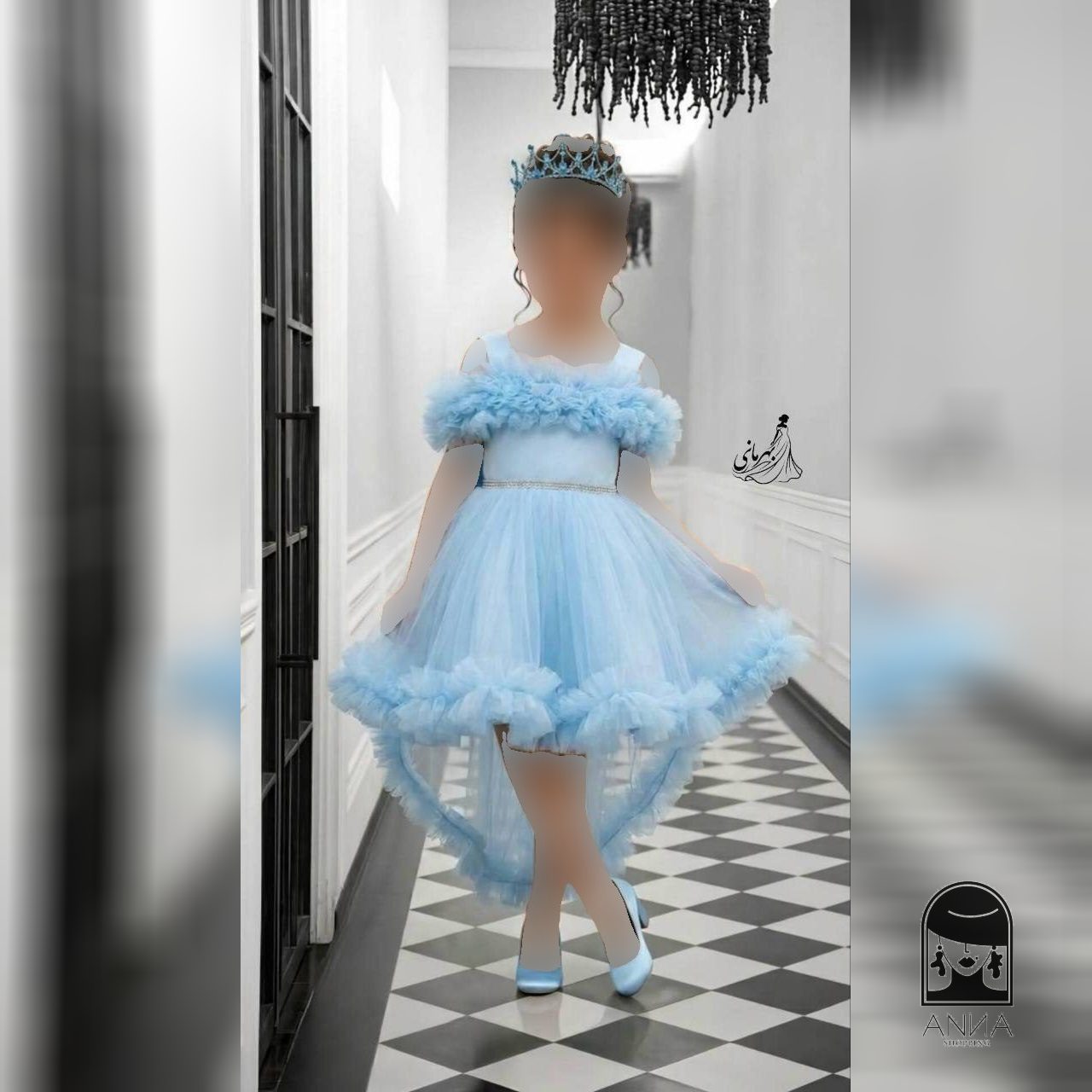 لباس مجلسی عروسکی مدل پرنسسی