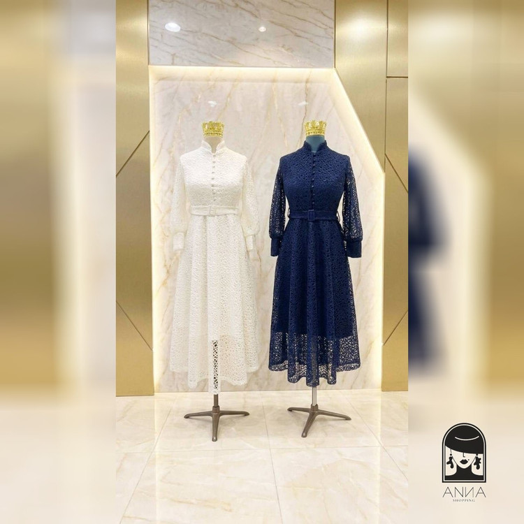 لباس مجلسی زنانه میدی مدل ژیلا دانتل درجه یک