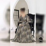 لباس مجلسی زنانه بلند پوشیده مدل پریچهر مناسب مادر عروس و مادر داماد
