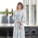 لباس مجلسی زنانه بلند پوشیده مدل پریچهر مناسب مادر عروس و مادر داماد