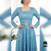لباس مجلسی زنانه بلند پوشیده مدل پریچهر مناسب مادر عروس و مادر داماد