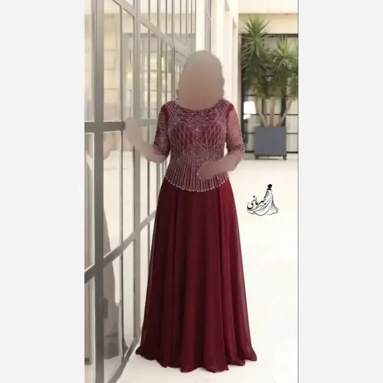 ماکسی مجلسی زنانه سایز بزرگ حریر کاپدار مدل لعیا