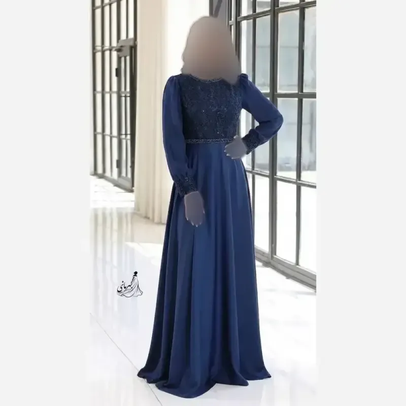 پیراهن مجلسی زنانه دانتل مخمل و حریر کاپدار سایز بزرگ