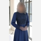 پیراهن مجلسی زنانه دانتل مخمل و حریر کاپدار سایز بزرگ