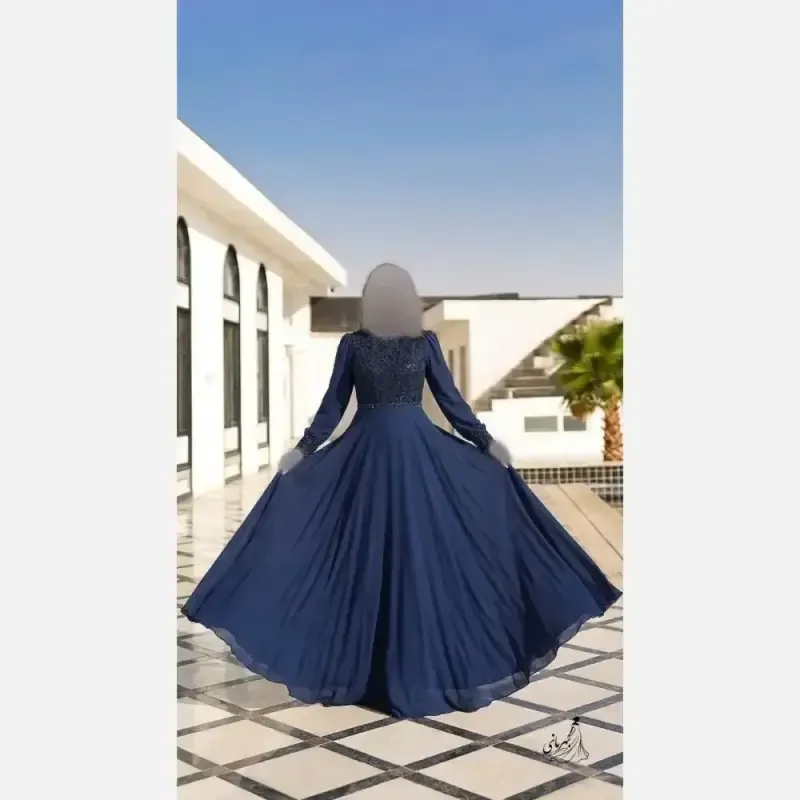 پیراهن مجلسی زنانه دانتل مخمل و حریر کاپدار سایز بزرگ