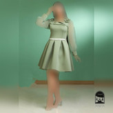 لباس مجلسی زنانه کوتاه مدل ریحانه عروسکی