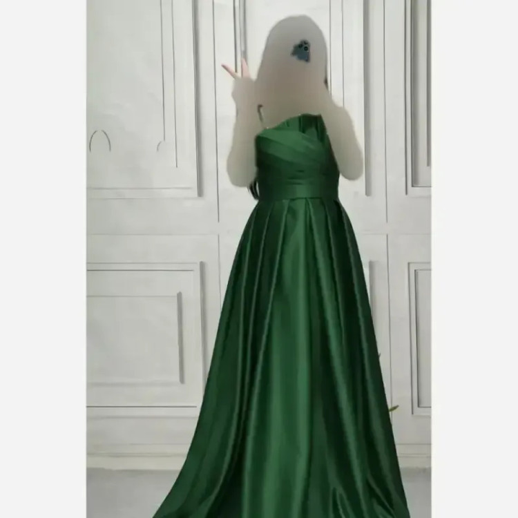 پیراهن مجلسی زنانه جنس ساتن آمریکایی قد 150 رنگ بندی متنوع سایز 38 تا 48