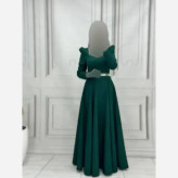 مانتو سیمین جنس کرپ مازراتی قد 150 رنگ مشکی و سبز سایز 38 تا 50
