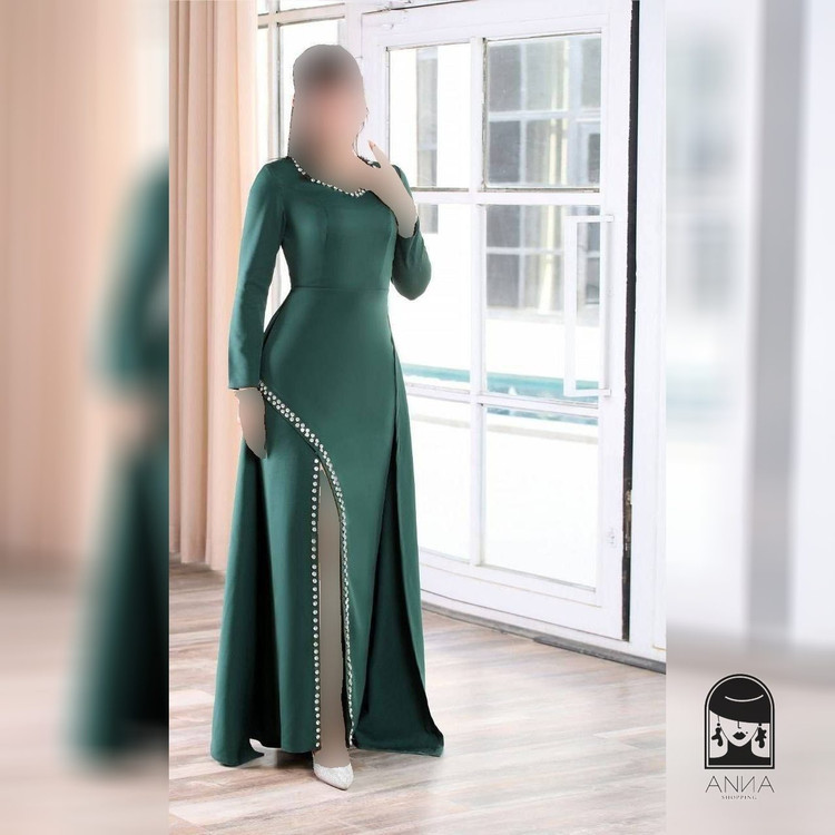 ماکسی زنانه مدل هلیا جنس رنگ مشکی مازراتی گرم بالا سایز 1