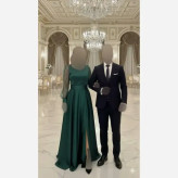 پیراهن مجلسی زنانه مدل دلینا جنس لمه رنگ مشکی سایز 38 تا 40