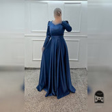 ماکسی زنانه مدل پونه کمربنددارد جنس ساتن آمریکایی سایز ۱ تا ۴