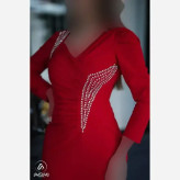 ماکسی مجلسی مدل مانیسا جنس کرپ دالقیچ نگیندار
