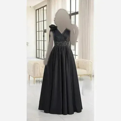 ماکسی زنانه مدل لاله ساتن تافته گرم بالا رنگ مشکی سایز 1 تا 3 کاپدار