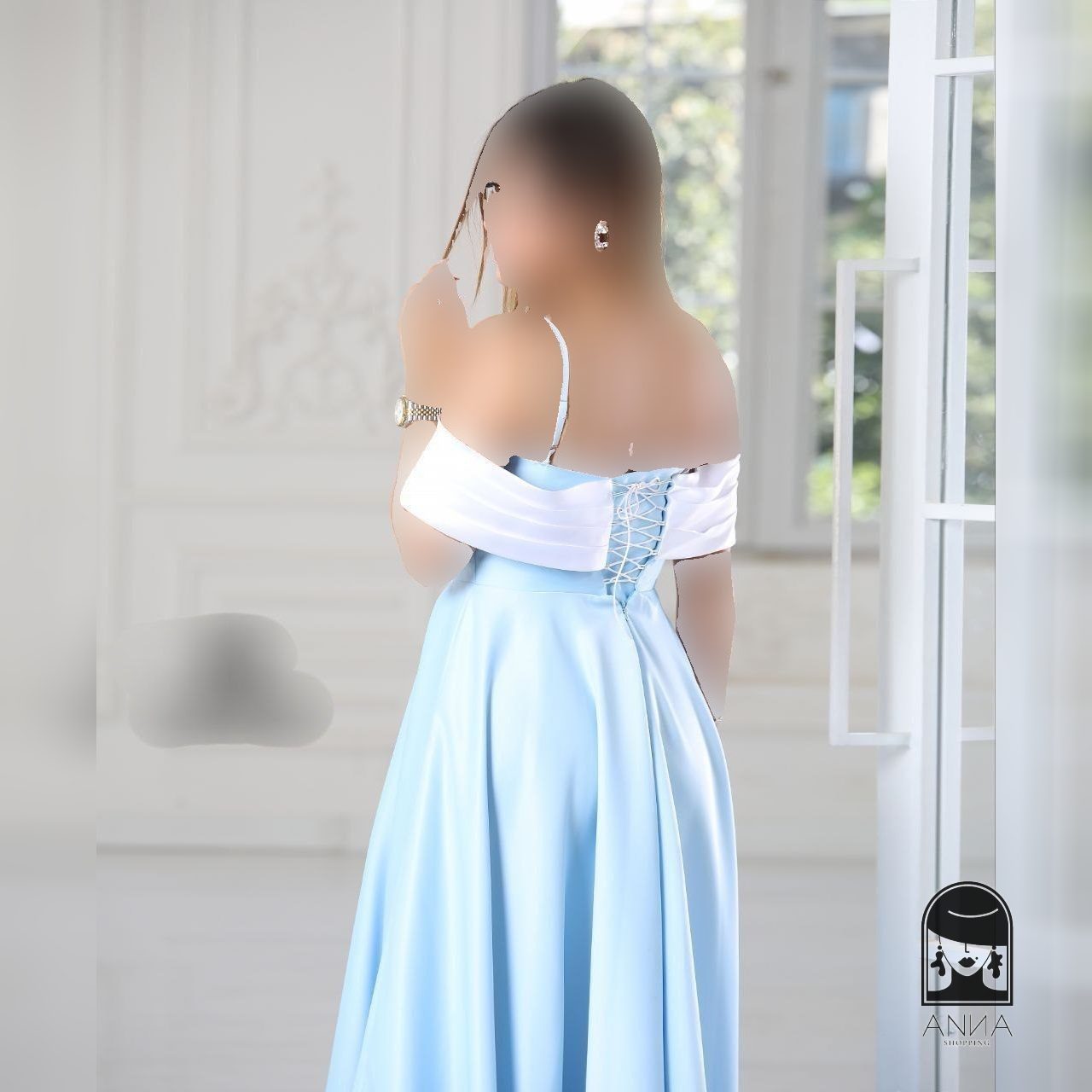 پوشاک زنانه مدل دایانا جنس ساتن آمریکایی دوخت و پارچه سایز ۱ تا ۴