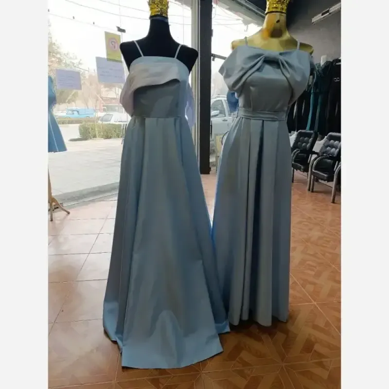 لباس مجلسی مدل دایانا پارچه ساتن آمریکایی سایز 36 تا 48