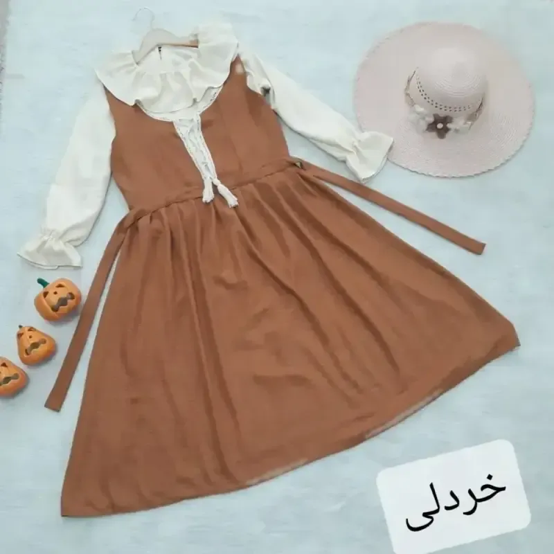 شومیز سارافن مروارید جنس شانتون صوفیا فری سایز